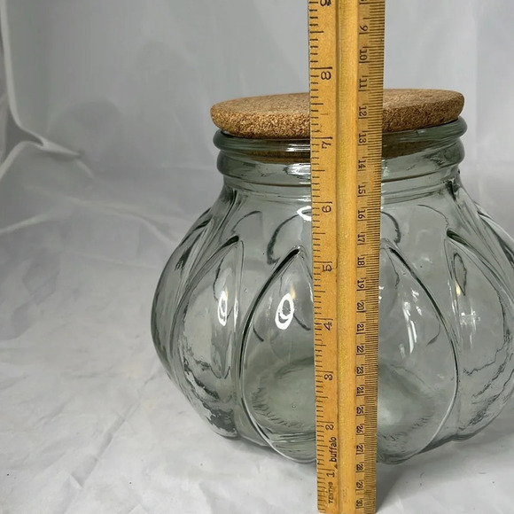 VINTAGE Italglass Cork Top Apothecary Canister Large Capacity - Picture 7 of 9